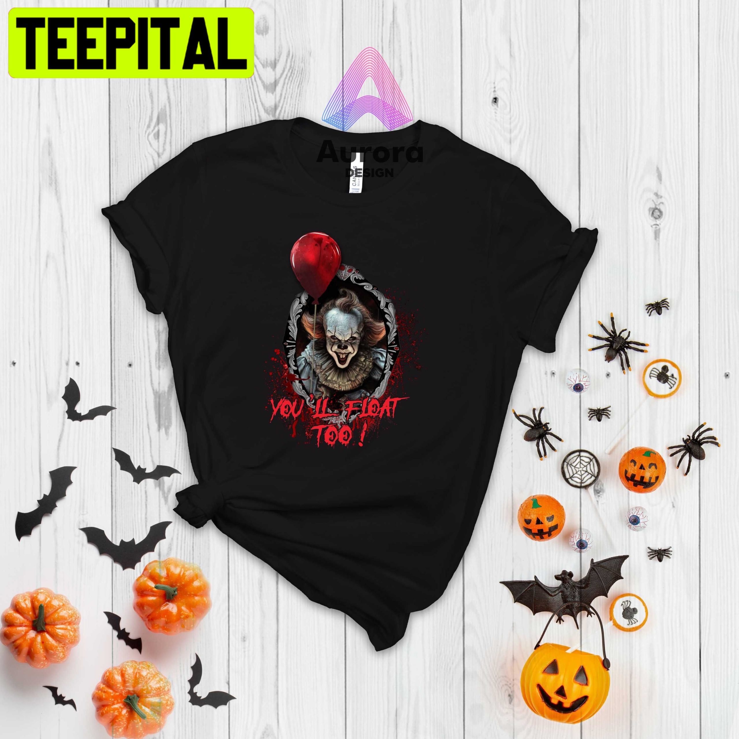 You'll Float Too Pennywise It Horror Movie Halloween Trending Unisex T-Shirt You'll Float Too Pennywise It Horror Movie Halloween Trending Unisex T-Shirt