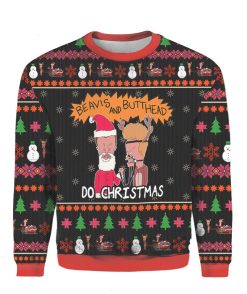 3D Gift Beavis Butthead Do Xmas Ugly 3D Sweatshirt