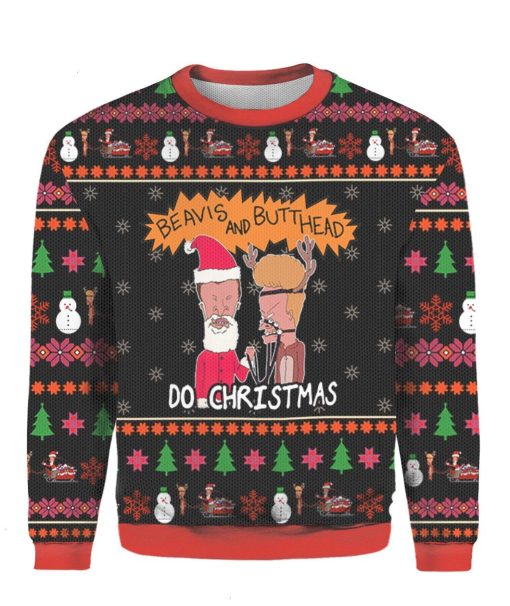 3D Gift Beavis Butthead Do Xmas Ugly 3D Sweatshirt