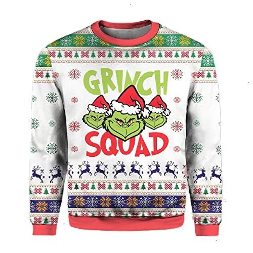 3D Grinch Squad Ugly Christmas Sweatshirt 3D Grinch Squad Ugly Christmas Sweatshirt