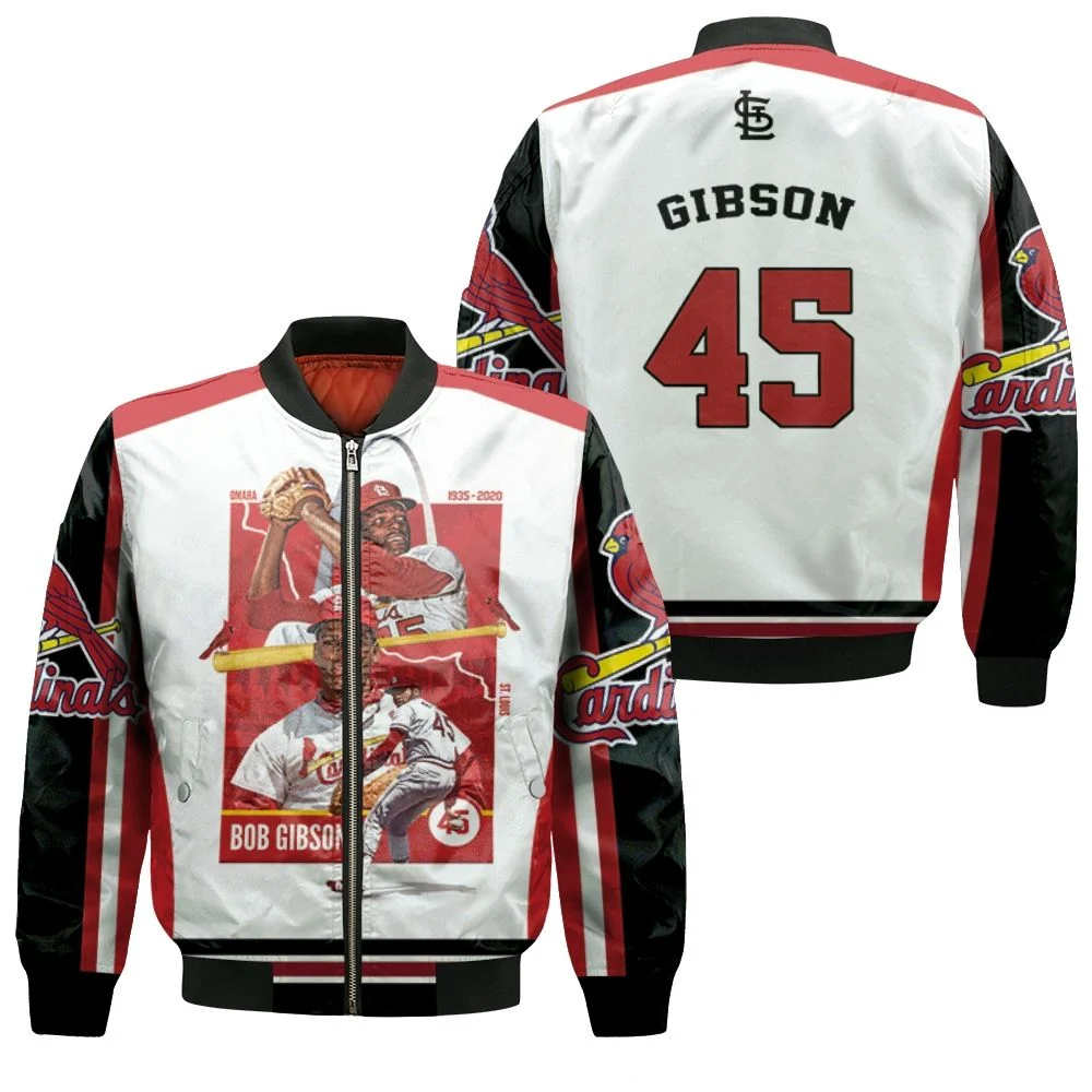 45 Gibson St Louis Cardinals Bomber Jacket 45 Gibson St Louis Cardinals Bomber Jacket