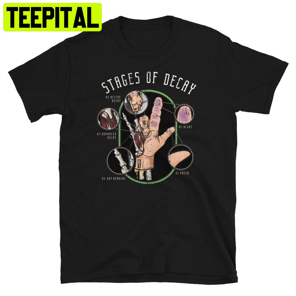 5 Stages Of Decay I Love You Sign Zombie Halloween Trending Unisex Shirt 5 Stages Of Decay I Love You Sign Zombie Halloween Trending Unisex Shirt