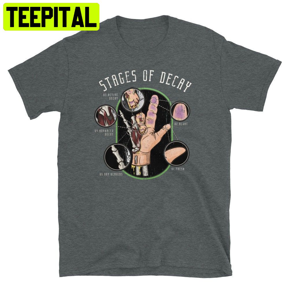 5 Stages Of Decay I Love You Sign Zombie Halloween Trending Unisex Shirt 5 Stages Of Decay I Love You Sign Zombie Halloween Trending Unisex Shirt