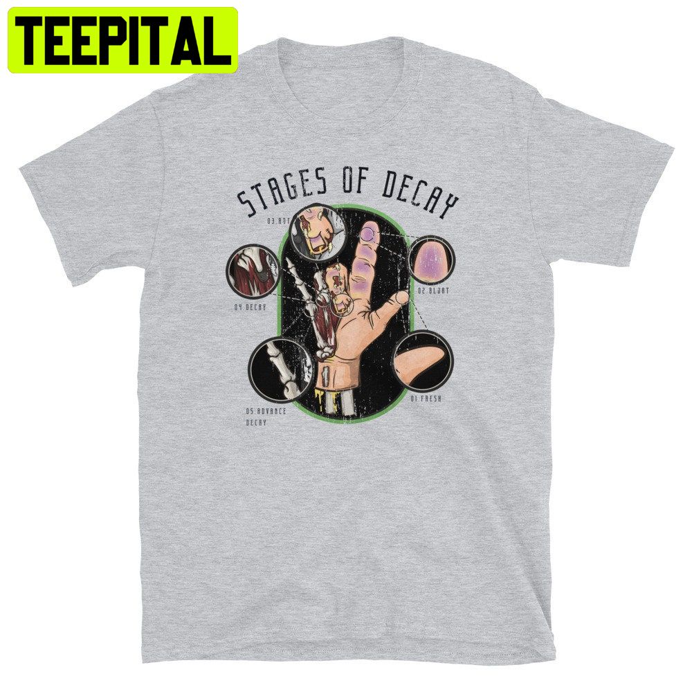 5 Stages Of Decay I Love You Sign Zombie Halloween Trending Unisex Shirt 5 Stages Of Decay I Love You Sign Zombie Halloween Trending Unisex Shirt
