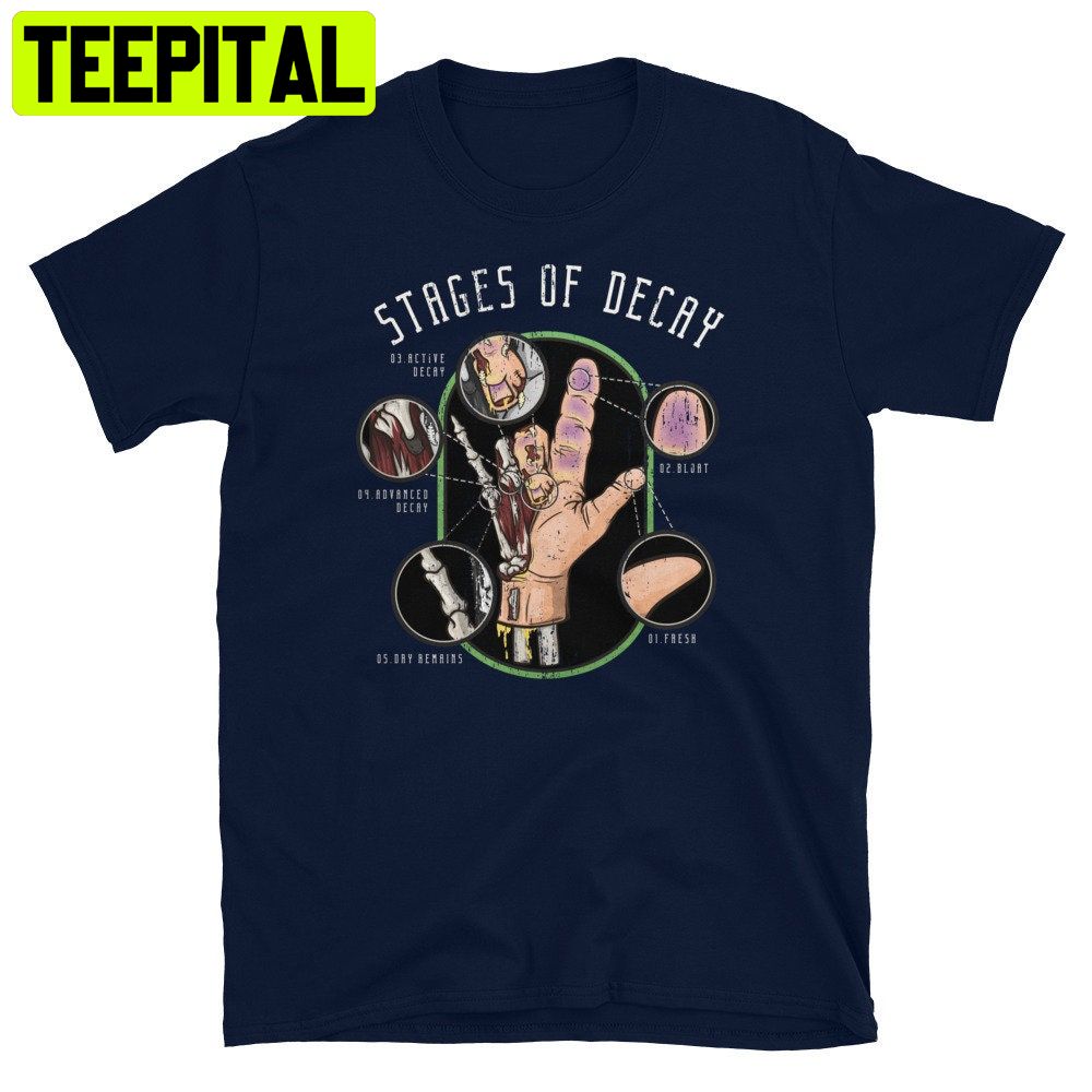 5 Stages Of Decay I Love You Sign Zombie Halloween Trending Unisex Shirt 5 Stages Of Decay I Love You Sign Zombie Halloween Trending Unisex Shirt