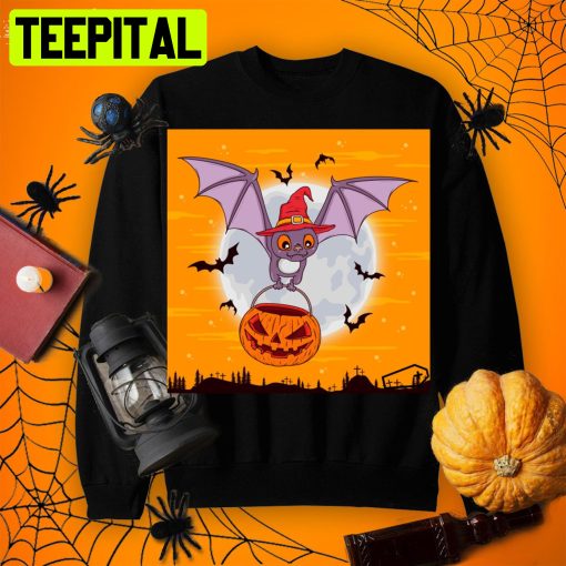 A Cute Teddy Bear With A Knife Sitting On A Pumpkin Essentialcool Halloween Shirt