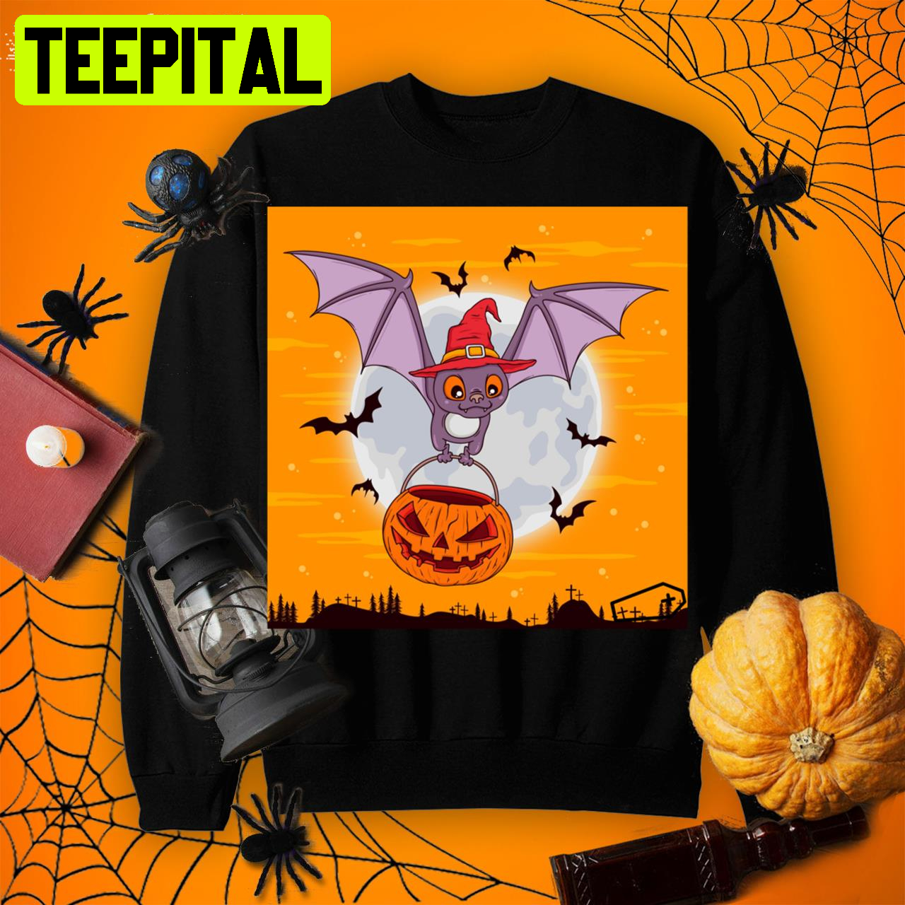 A Cute Teddy Bear With A Knife Sitting On A Pumpkin Essentialcool Halloween Shirt A Cute Teddy Bear With A Knife Sitting On A Pumpkin Essentialcool Halloween Shirt