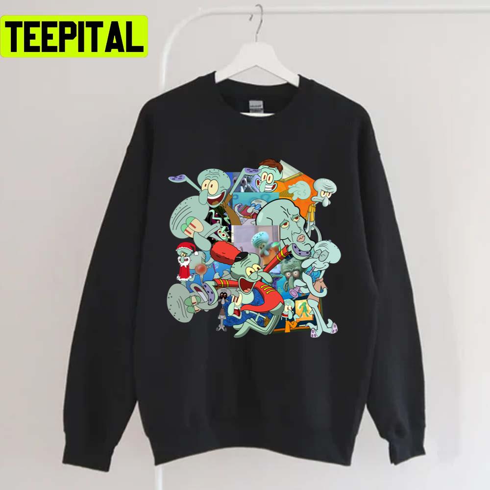 A Jumble Of Squidwards Spongebob Squarepants Unisex T-Shirt A Jumble Of Squidwards Spongebob Squarepants Unisex T-Shirt