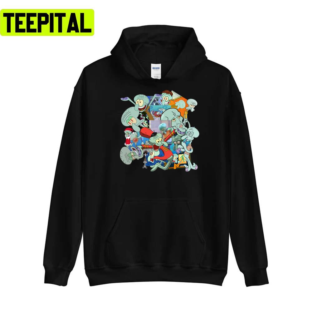 A Jumble Of Squidwards Spongebob Squarepants Unisex T-Shirt A Jumble Of Squidwards Spongebob Squarepants Unisex T-Shirt
