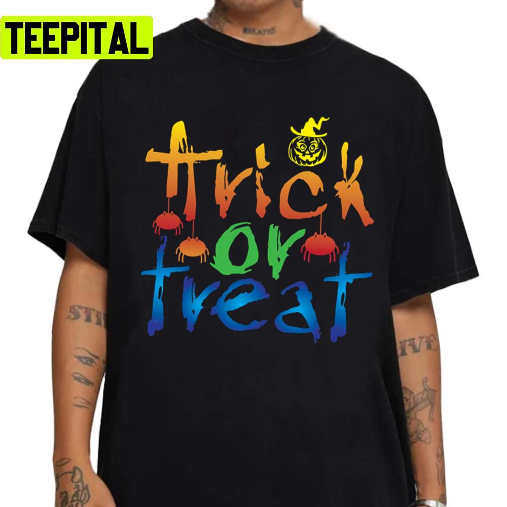 Active Halloween Illustration Trick Or Treat Unisex Sweatshirt Active Halloween Illustration Trick Or Treat Unisex Sweatshirt