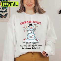 Advice With Christmas Light Snowman Unisex Sweatshirt