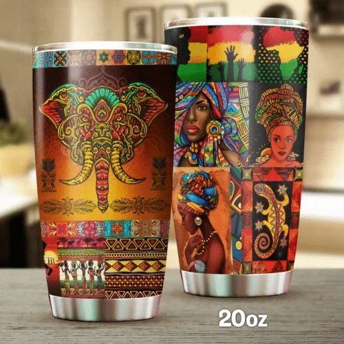 African Culture Stainless Steel Cup African Culture Stainless Steel Cup