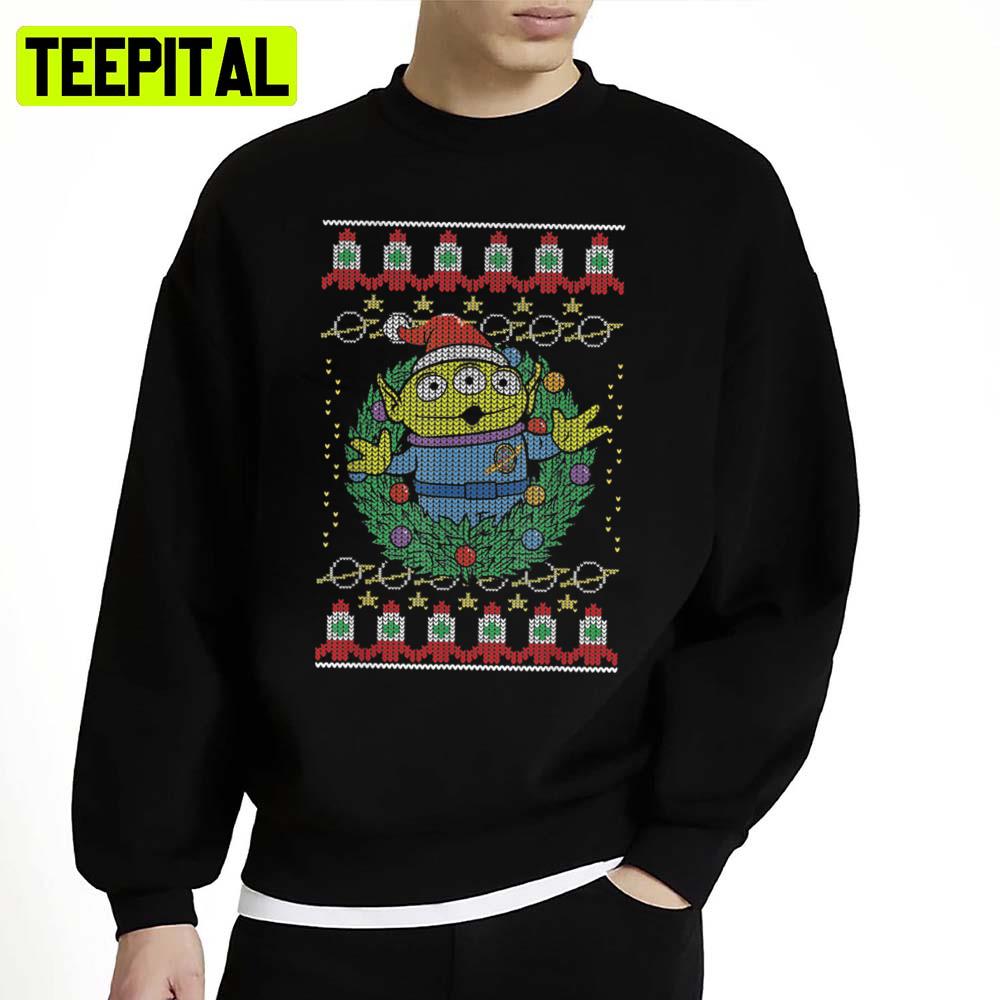 Alien Greetings Christmas Ugly Unisex Sweatshirt Alien Greetings Christmas Ugly Unisex Sweatshirt