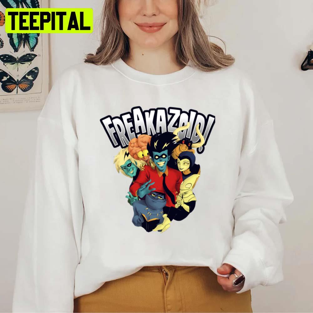 All Characters In Freakazoid Unisex Sweatshirt All Characters In Freakazoid Unisex Sweatshirt