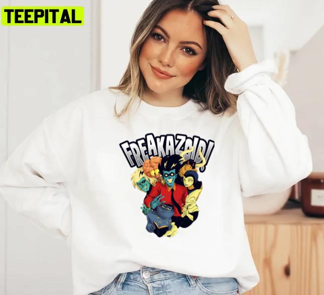 All Characters In Freakazoid Unisex Sweatshirt All Characters In Freakazoid Unisex Sweatshirt