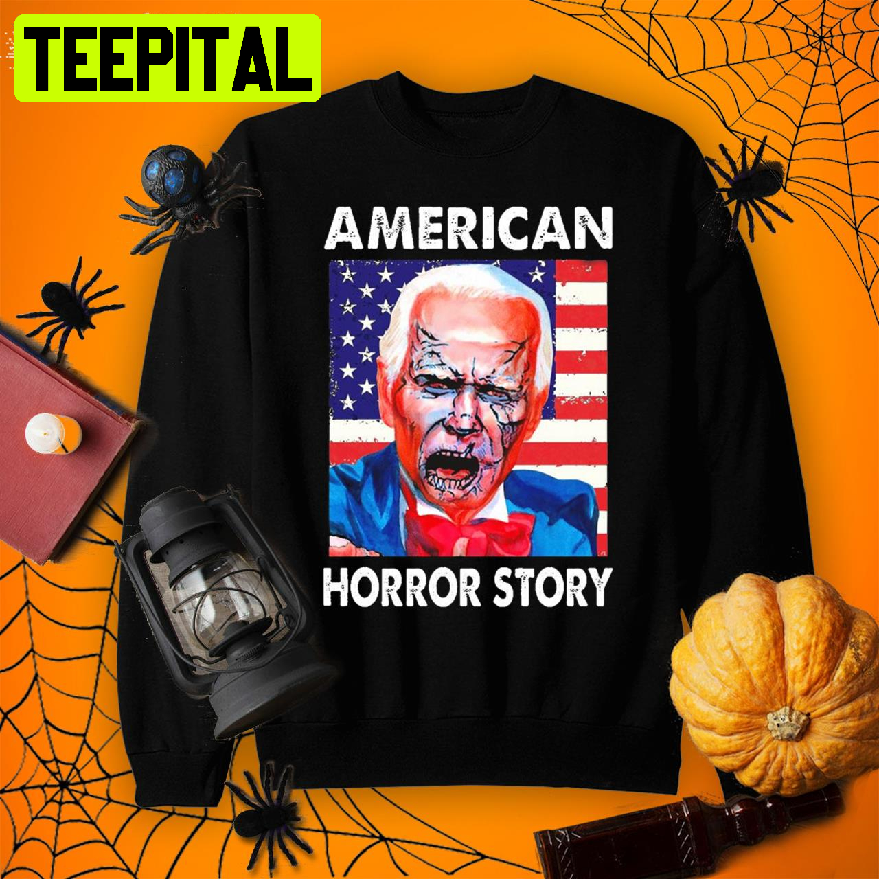 American Horror Story Zombie Usa Flag Cool Halloween Joe Biden Shirt American Horror Story Zombie Usa Flag Cool Halloween Joe Biden Shirt