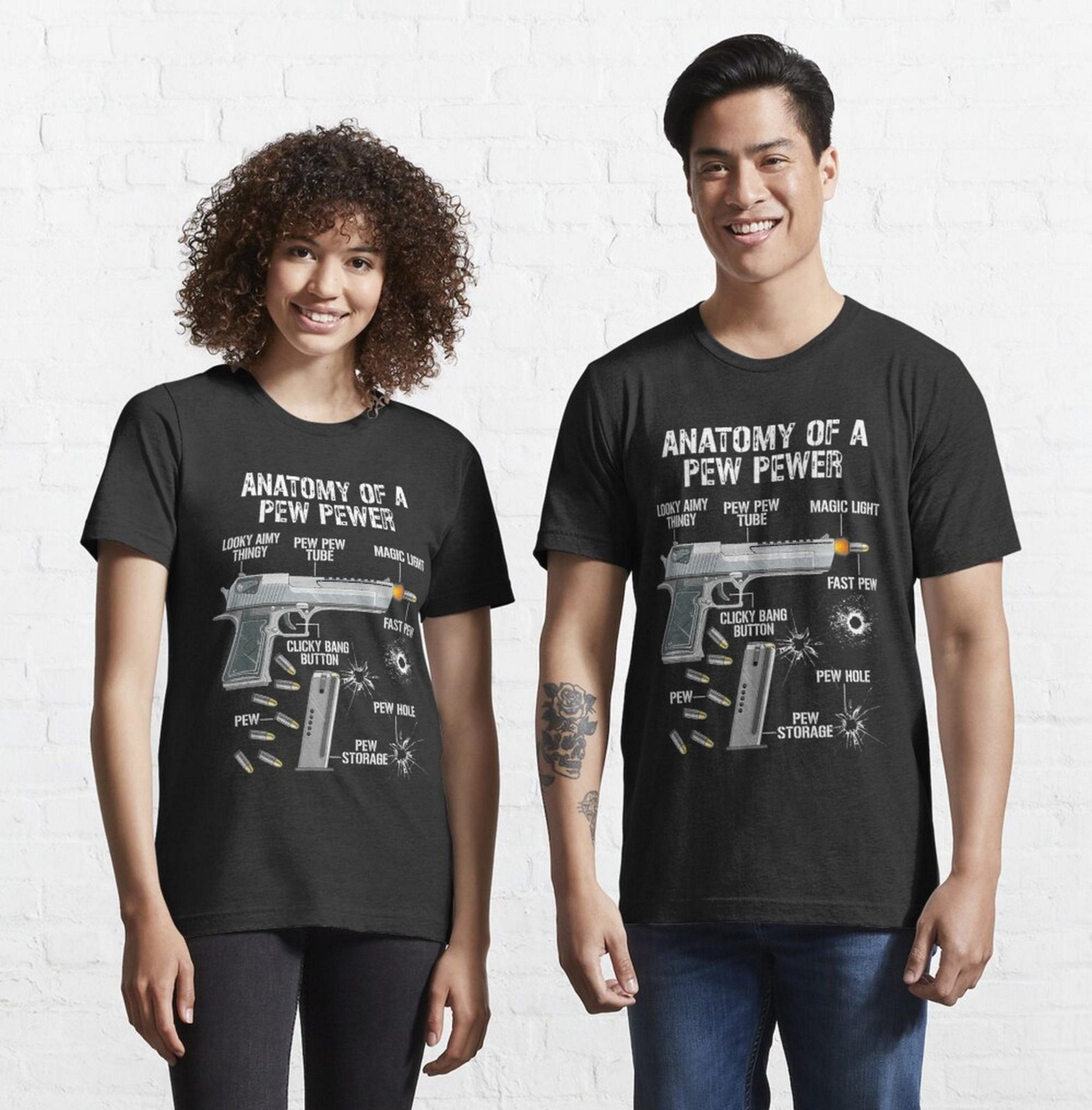 Anatomy Of A Pew Pewer Gun Amendment Saying Unisex T-Shirt Anatomy Of A Pew Pewer Gun Amendment Saying Unisex T-Shirt