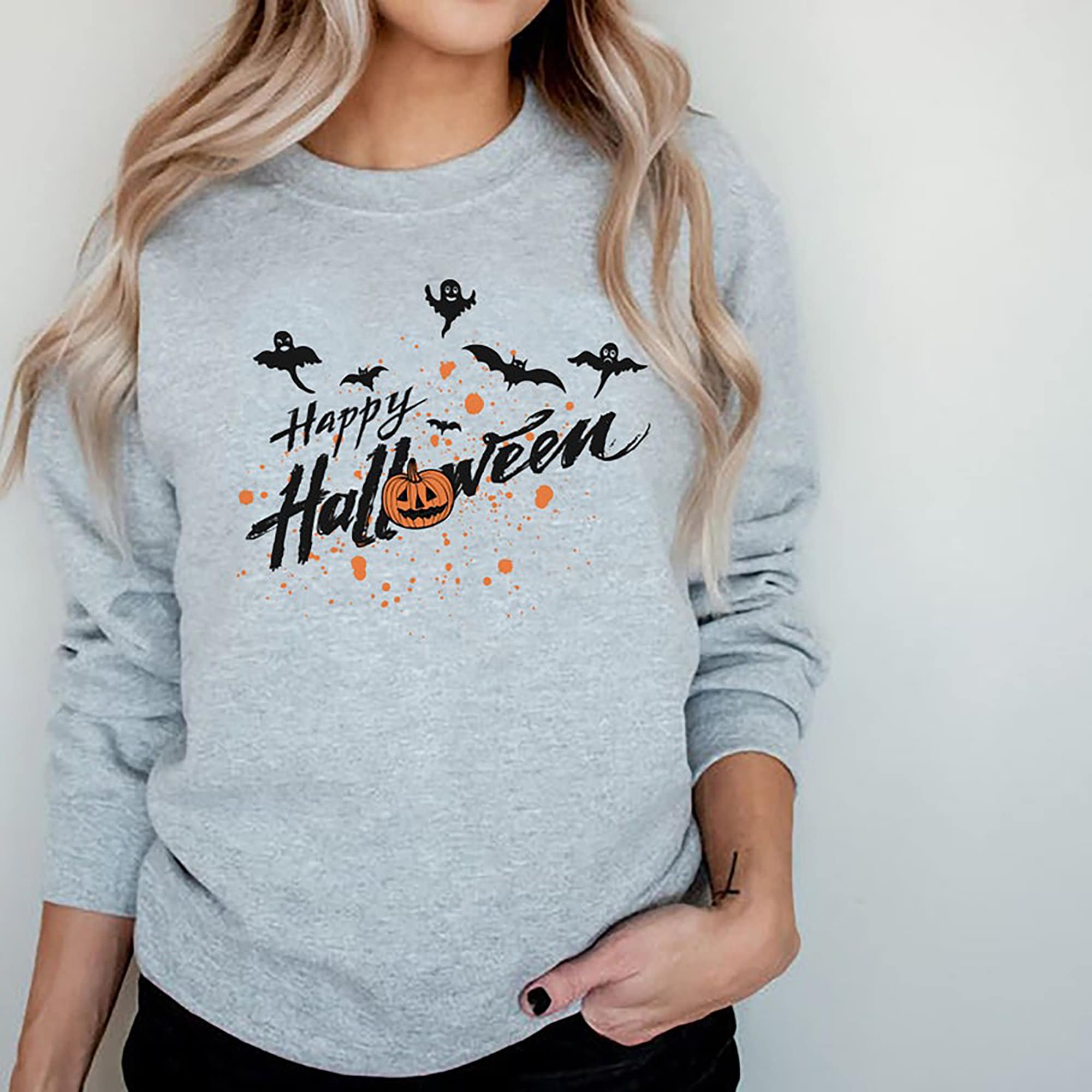 And Ghost Pumpkin Halloween Unisex Sweatshirt And Ghost Pumpkin Halloween Unisex Sweatshirt
