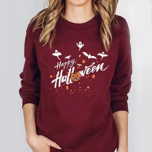 And Ghost Pumpkin Halloween Unisex Sweatshirt