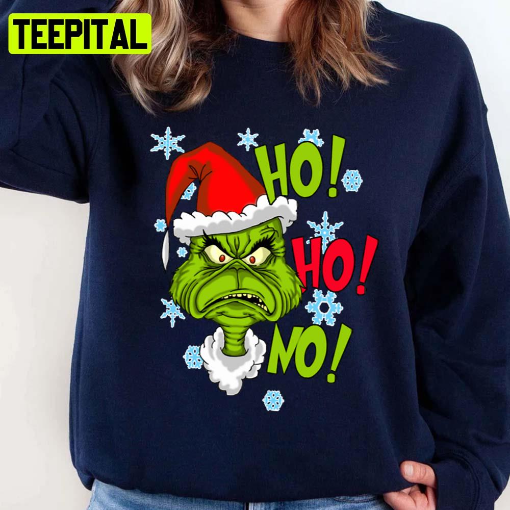 Angry Grinch Hohoho Design Christmas Unisex Sweatshirt Angry Grinch Hohoho Design Christmas Unisex Sweatshirt