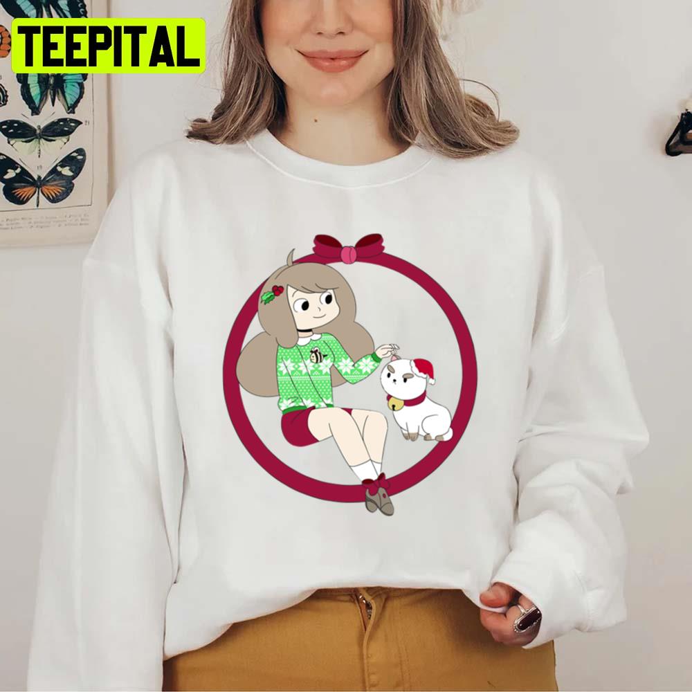 Animated Bee And Puppycat Christmas Design Unisex Sweatshirt Animated Bee And Puppycat Christmas Design Unisex Sweatshirt