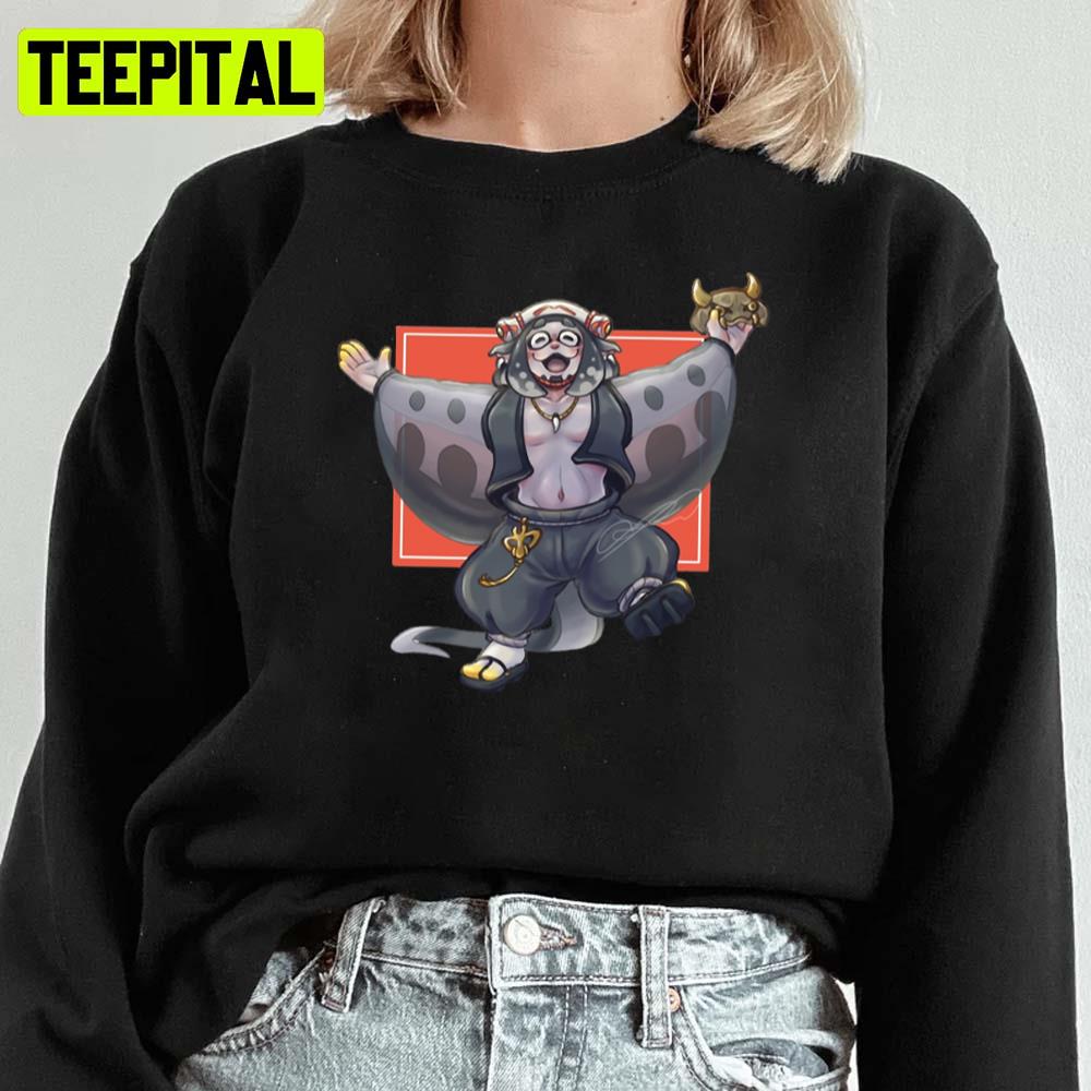Animated Big Man Cute Illustration Unisex Sweatshirt Animated Big Man Cute Illustration Unisex Sweatshirt