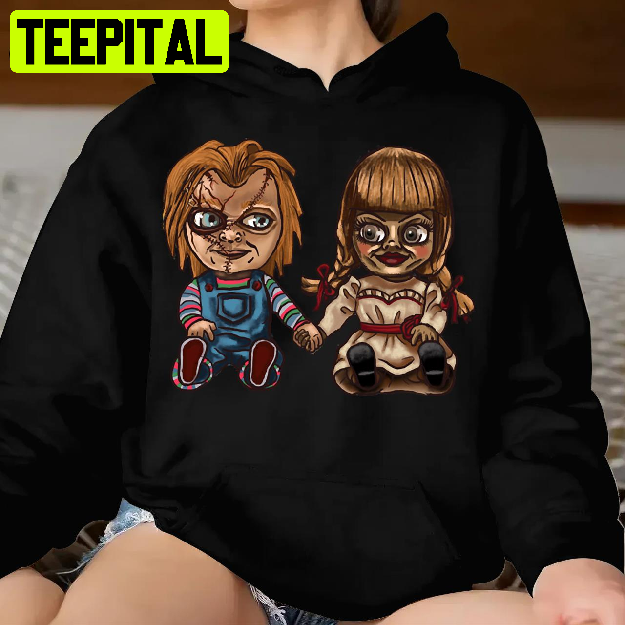 Anniversaire Chucky N Annabelle Old Birthday In Love Retro Annabelle Cool Halloween Shirt Anniversaire Chucky N Annabelle Old Birthday In Love Retro Annabelle Cool Halloween Shirt