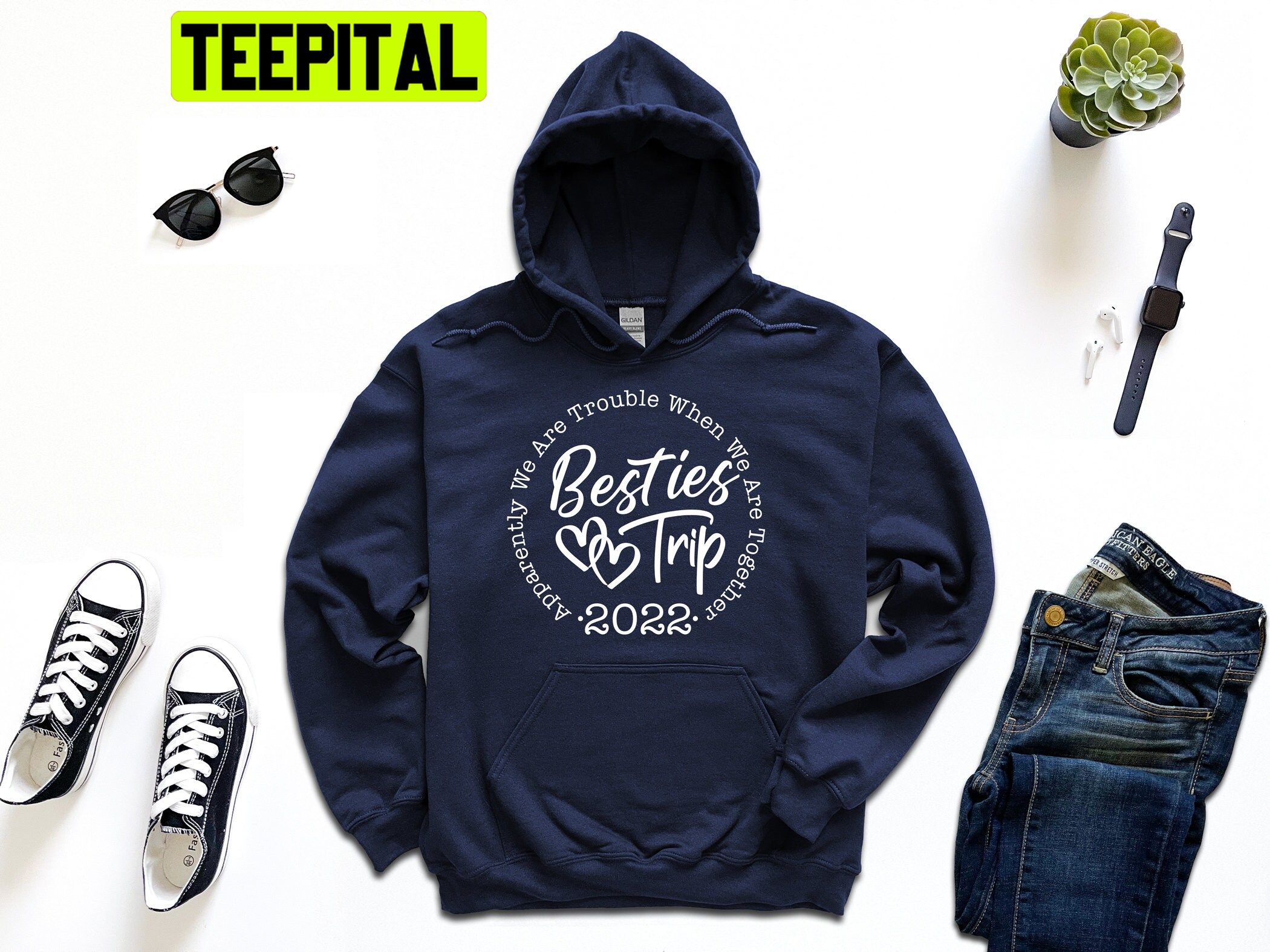 Apparently We're Trouble When We're Together Trending Unisex Hoodie Apparently We're Trouble When We're Together Trending Unisex Hoodie