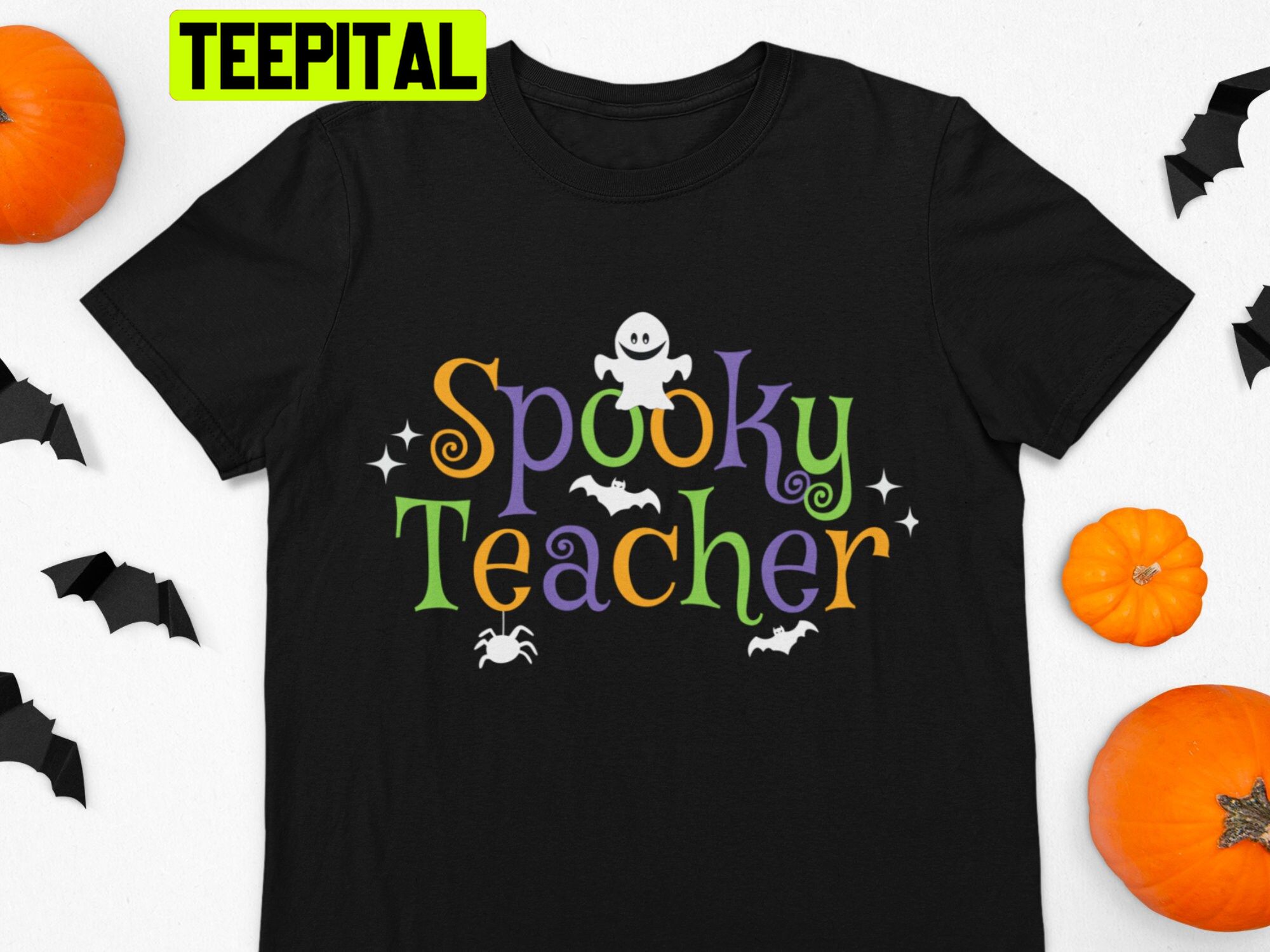 Art Spooky Teacher Halloween Trending Unisex Shirt Art Spooky Teacher Halloween Trending Unisex Shirt