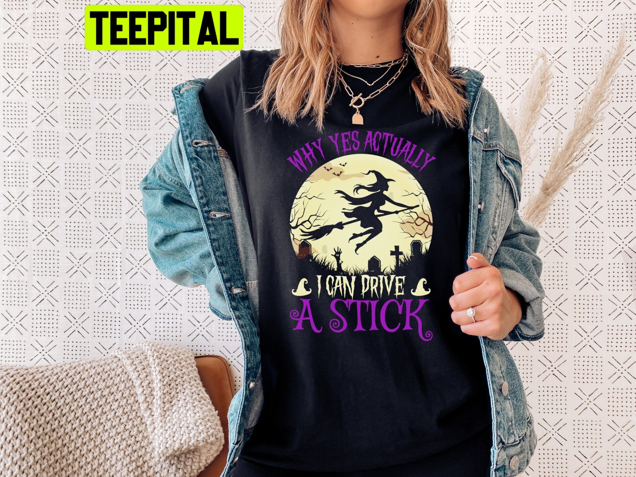 Art Yes I Can Drive A Stick Funny HalloweenTrending Unisex Shirt Art Yes I Can Drive A Stick Funny HalloweenTrending Unisex Shirt