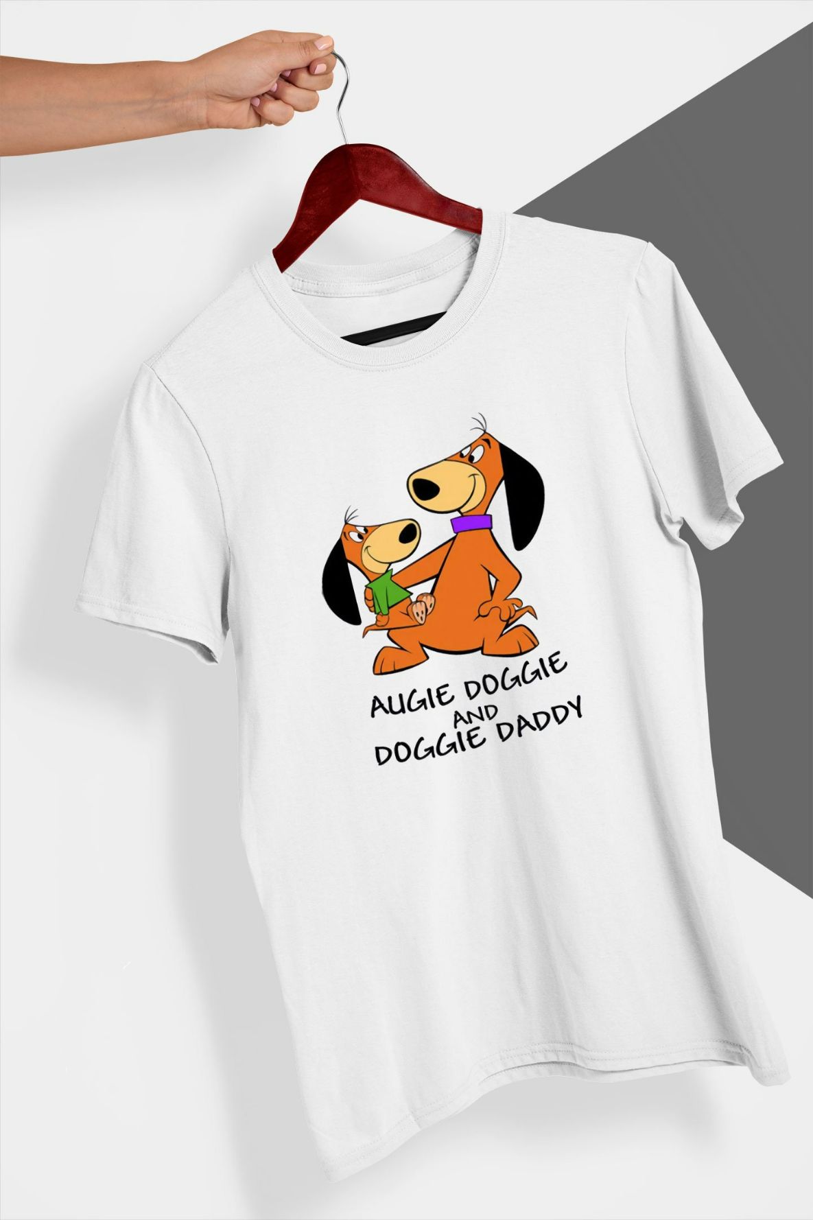 Augie Doggie Doggie Daddy Gift Birthday T-Shirt Augie Doggie Doggie Daddy Gift Birthday T-Shirt