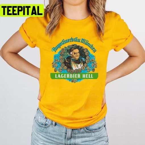 Augustiner Munich Beerlagerbier Hell German Political Unisex T-Shirt