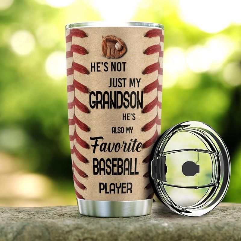Baseball To My Grandson Stainless Steel Cup Baseball To My Grandson Stainless Steel Cup