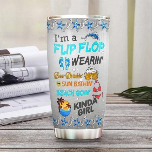 Beach Flip Flop Stainless Steel Cup