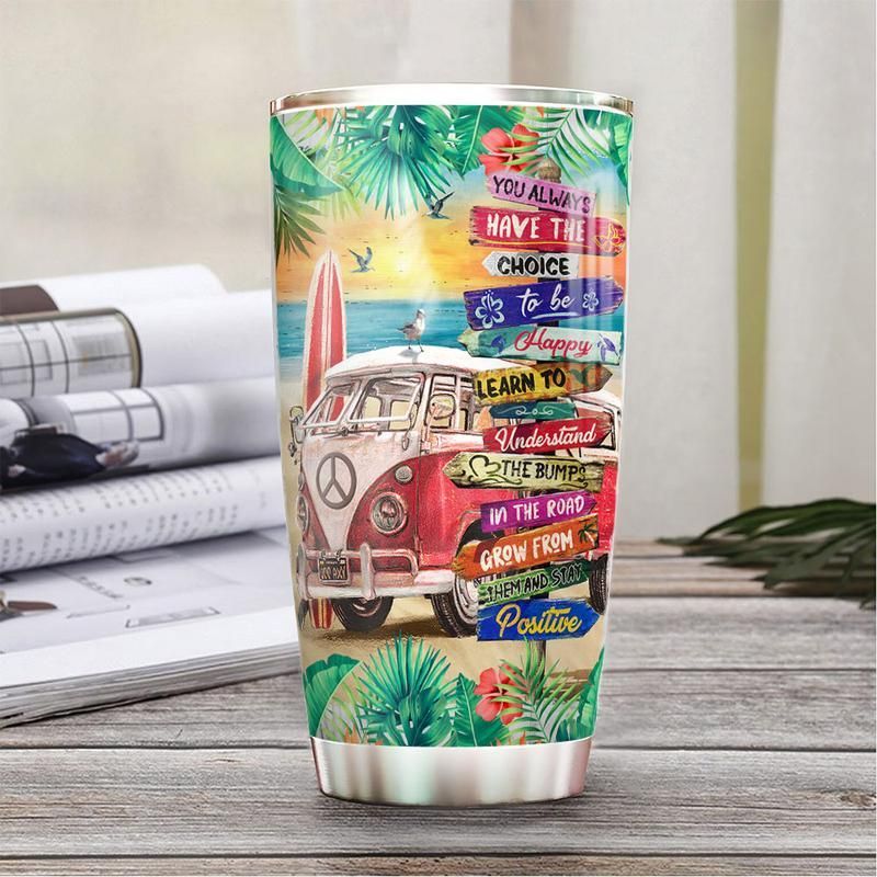 Beach Hippie Van Stainless Steel Cup Beach Hippie Van Stainless Steel Cup