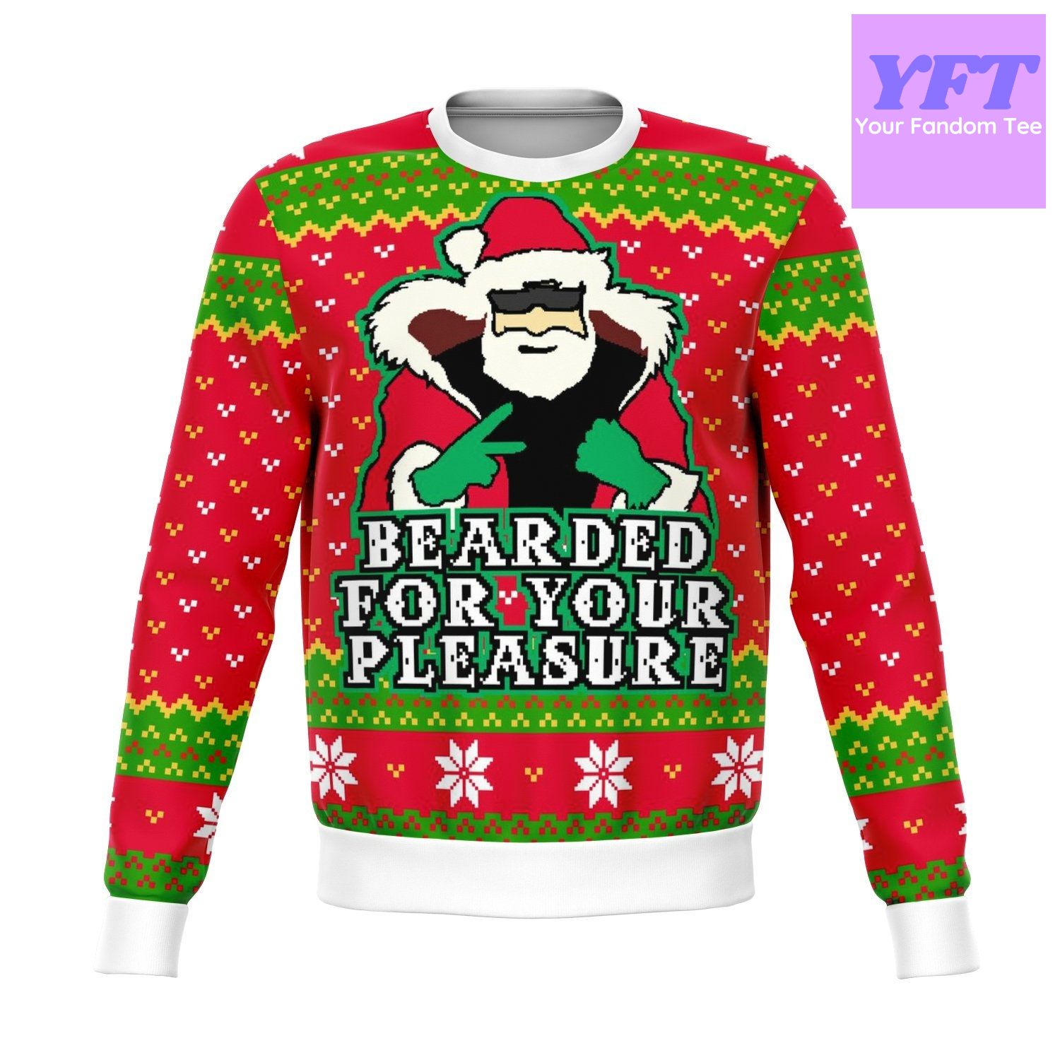Beard For Your Pleasure Funny Meme 2022 Design 3d Ugly Christmas Sweater Beard For Your Pleasure Funny Meme 2022 Design 3d Ugly Christmas Sweater