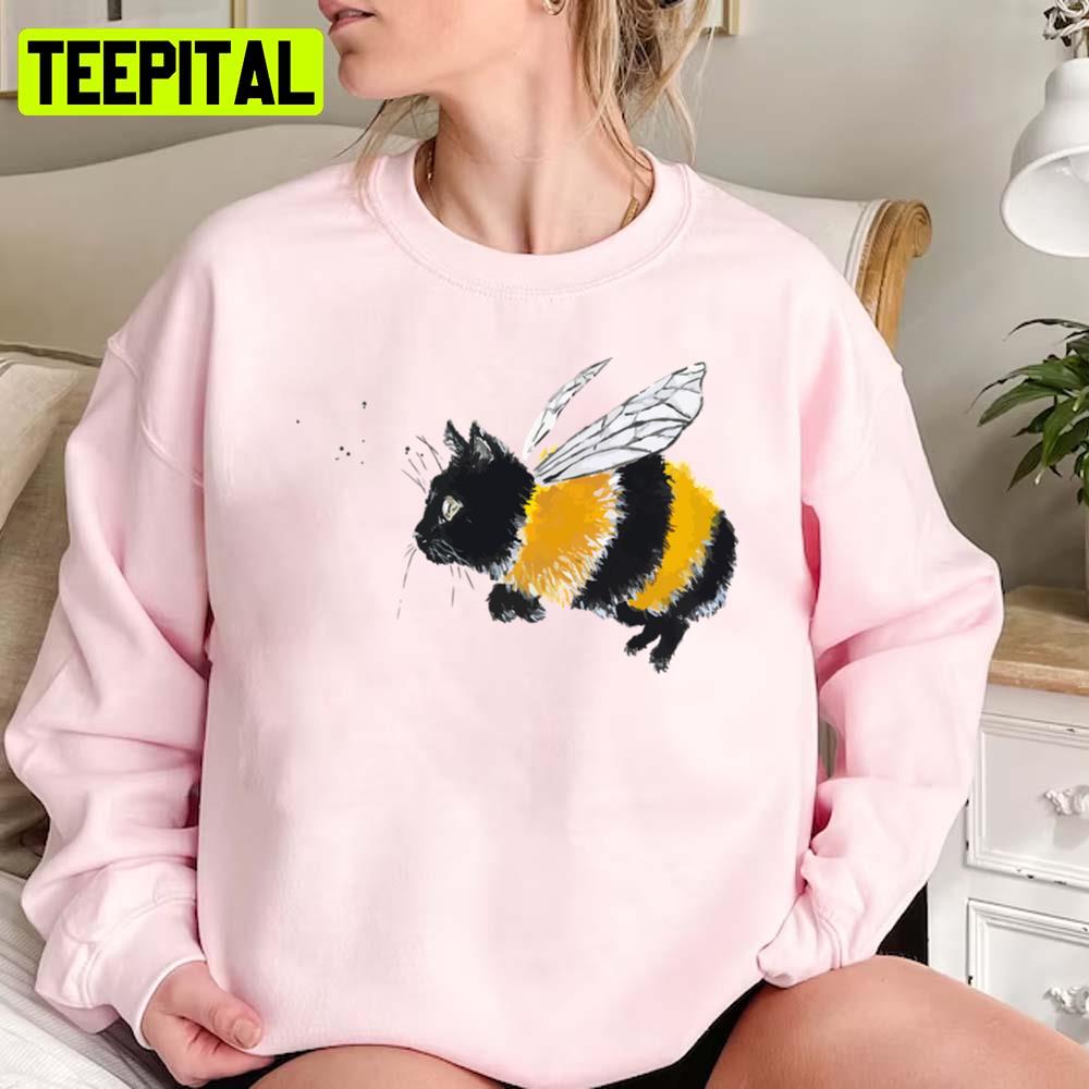 Bee Cat Ruffle Rebeccasalinasart Unisex Sweatshirt Bee Cat Ruffle Rebeccasalinasart Unisex Sweatshirt