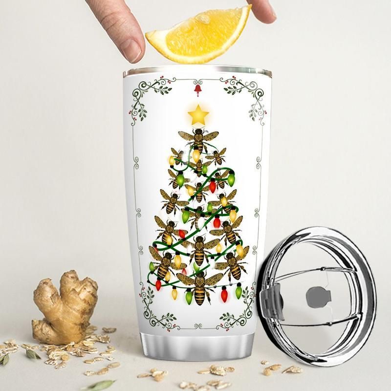 Bee Christmas Stainless Steel Cup Bee Christmas Stainless Steel Cup