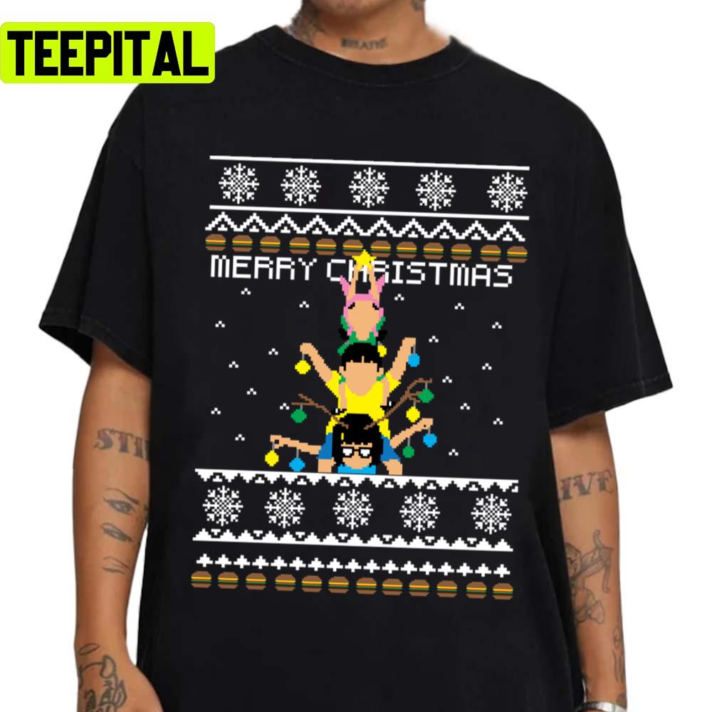 Belcher Christmas Bob's Burger Knit Pattern Ugly Unisex Sweatshirt Belcher Christmas Bob's Burger Knit Pattern Ugly Unisex Sweatshirt