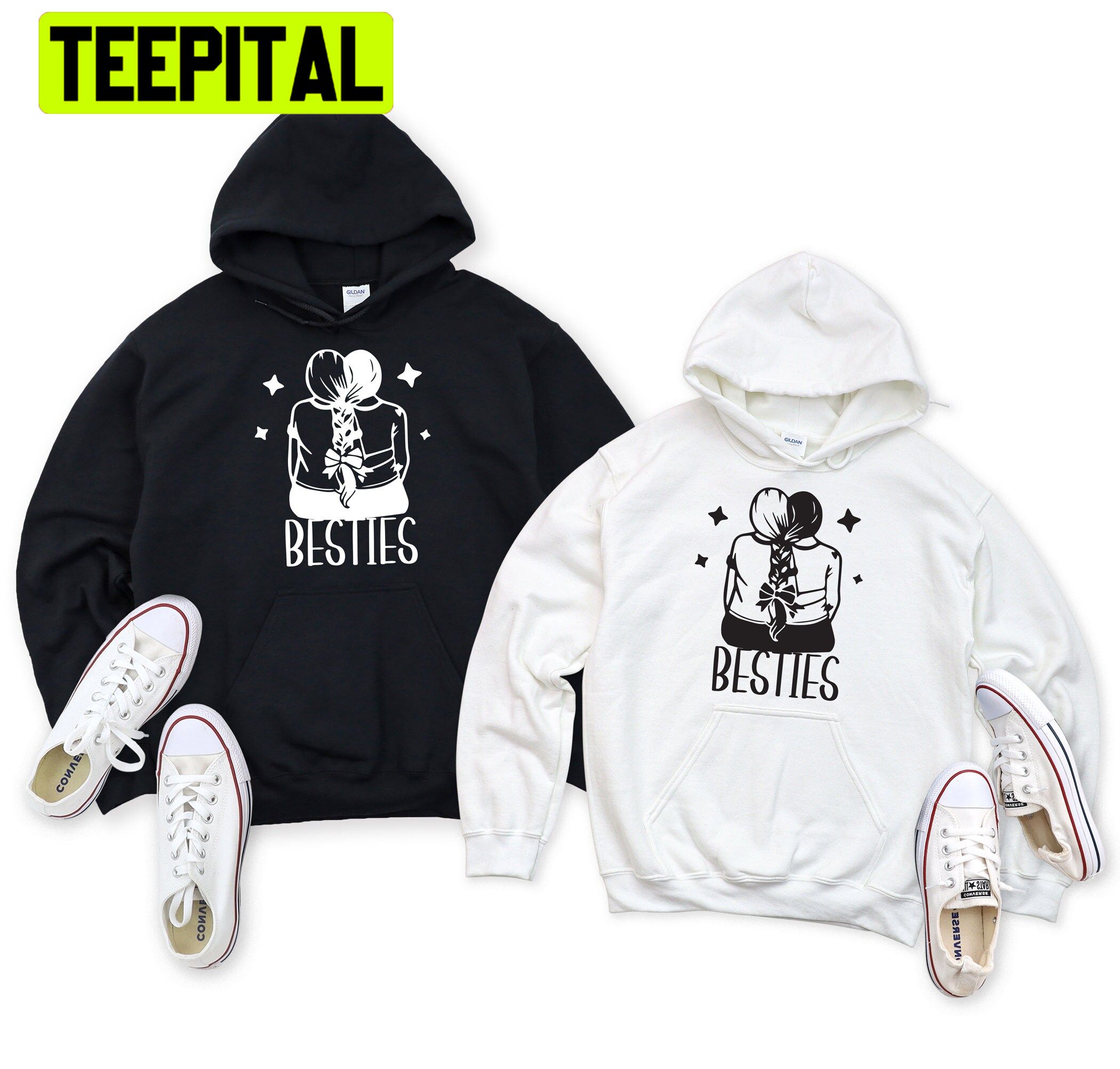 Besties Bf Forever Trending Unisex Hoodie Besties Bf Forever Trending Unisex Hoodie