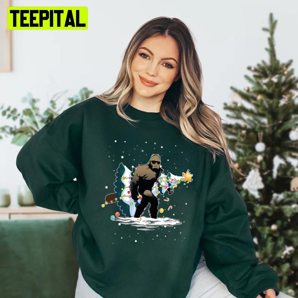 Big Foot Stoolen Christmas Tree Unisex Sweatshirt Big Foot Stoolen Christmas Tree Unisex Sweatshirt