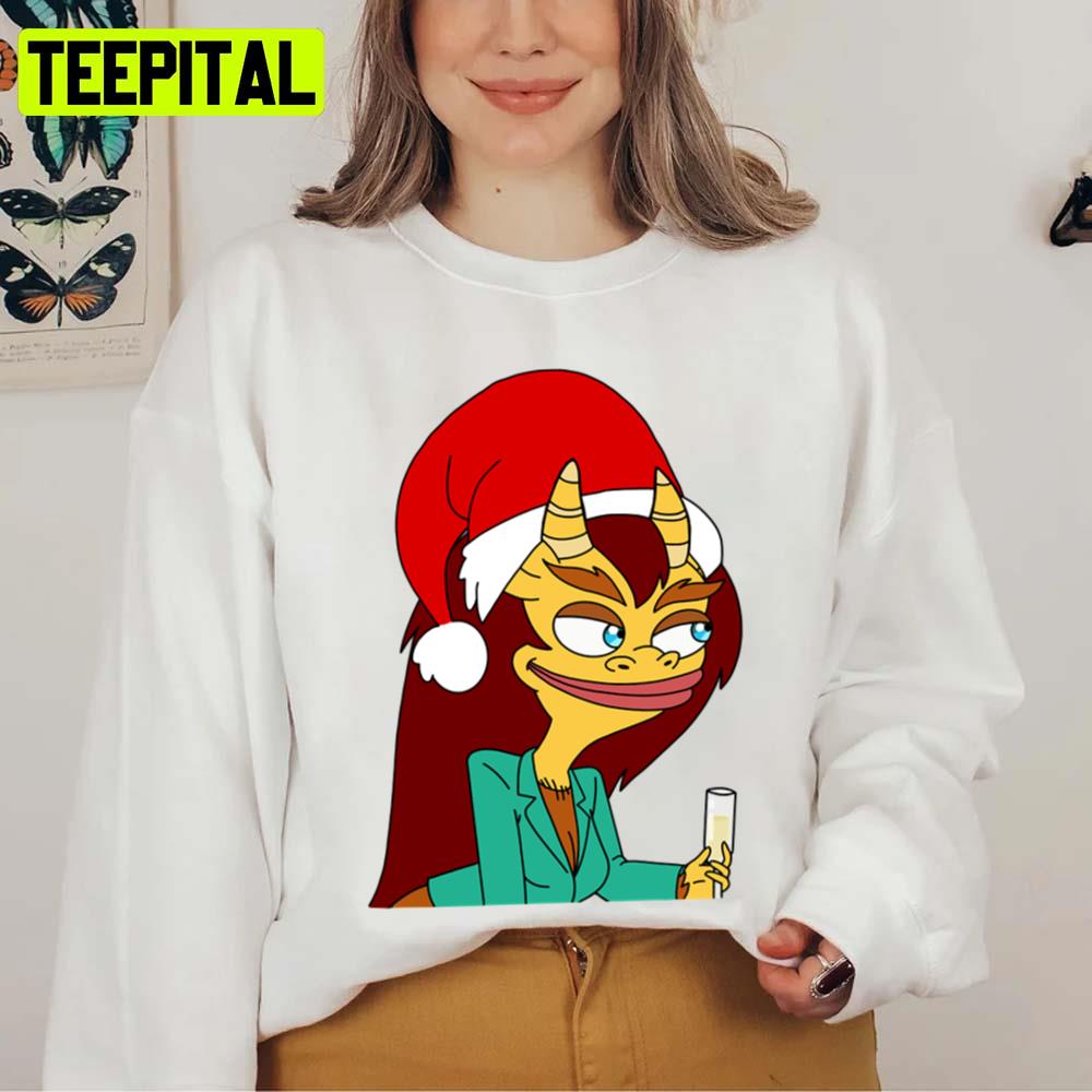 Big Mouth Connie Hormone Monster Christmas Edition Unisex Sweatshirt Big Mouth Connie Hormone Monster Christmas Edition Unisex Sweatshirt