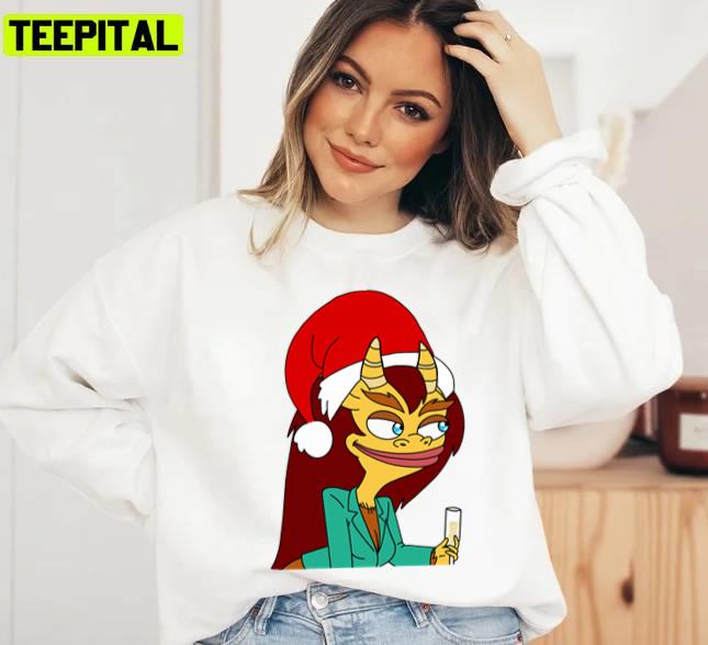 Big Mouth Connie Hormone Monster Christmas Edition Unisex Sweatshirt Big Mouth Connie Hormone Monster Christmas Edition Unisex Sweatshirt