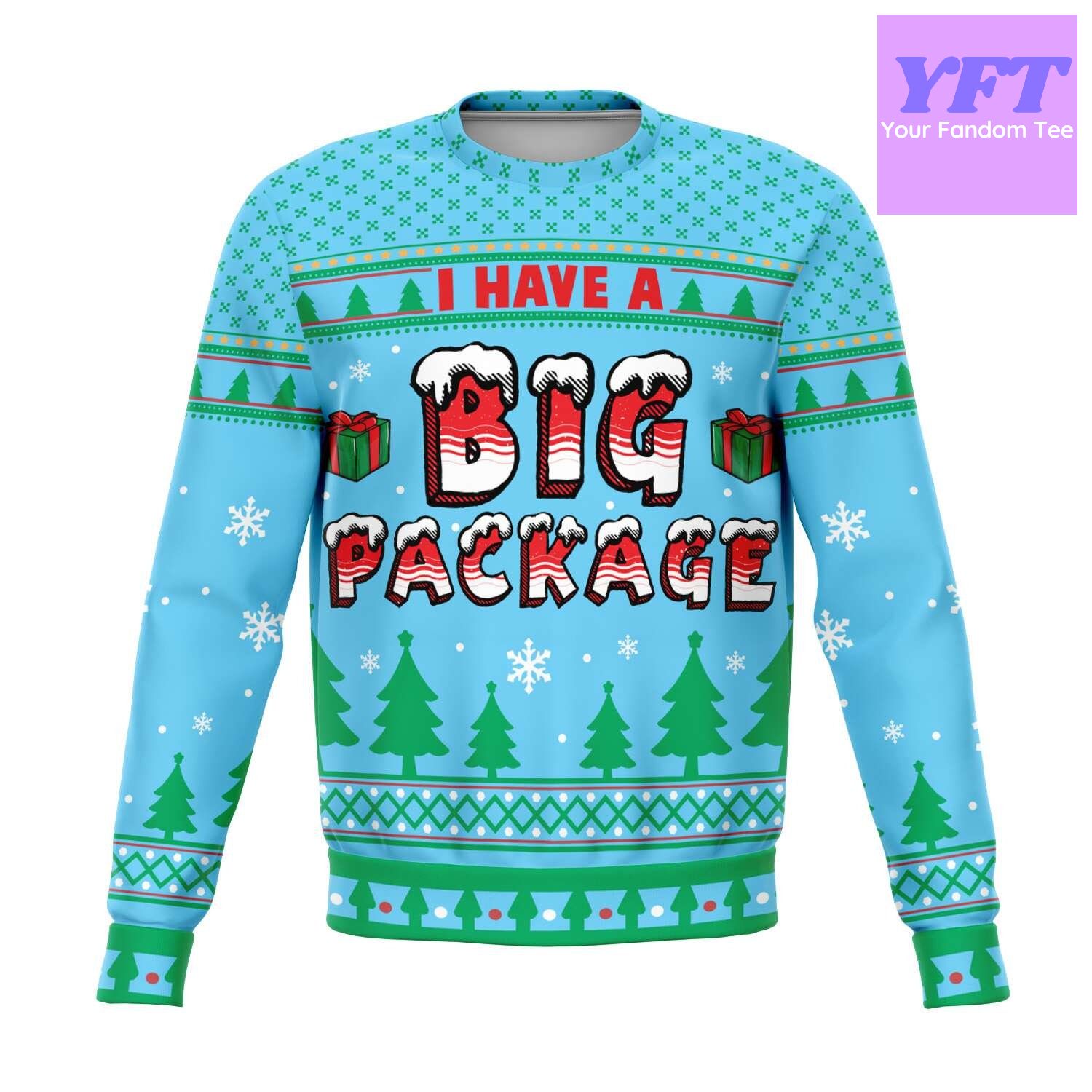 Big Package Naughty Meme Meme 2022 Design 3d Ugly Christmas Sweater Big Package Naughty Meme Meme 2022 Design 3d Ugly Christmas Sweater
