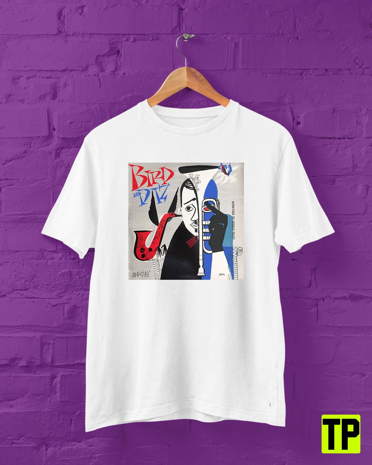 Bird Diz Jazz Music Charlie Parker Vtg White Unisex Shirt Bird Diz Jazz Music Charlie Parker Vtg White Unisex Shirt