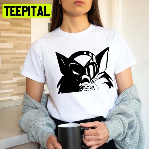 Black And White Art Swat Cats Unisex T-Shirt