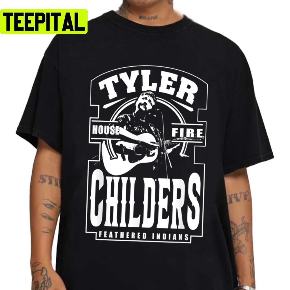 Black And White Art Tyler Childers Feathered Indians Unisex Sweatshirt Black And White Art Tyler Childers Feathered Indians Unisex Sweatshirt