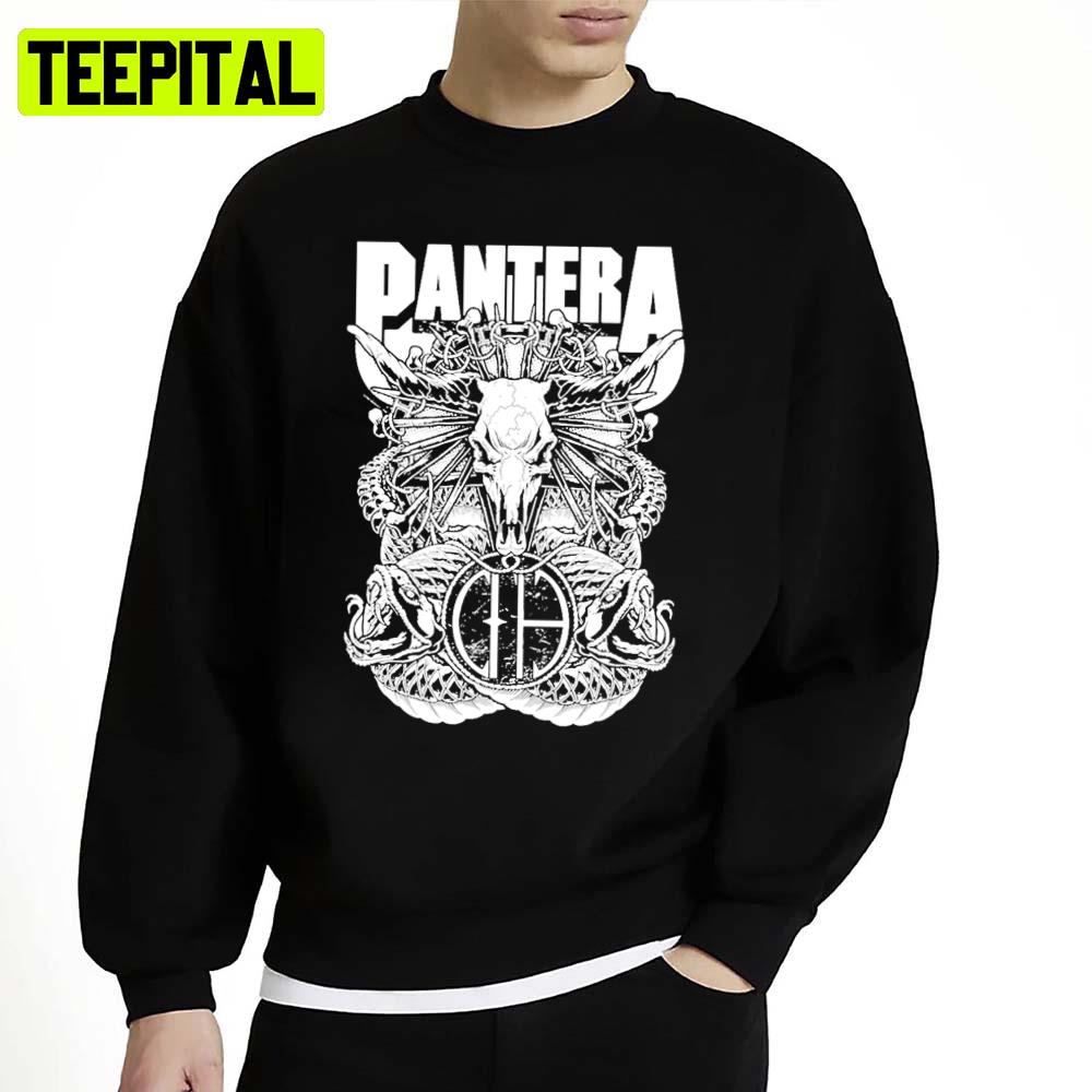 Black And White Musician Pantera Unisex Sweatshirt Black And White Musician Pantera Unisex Sweatshirt
