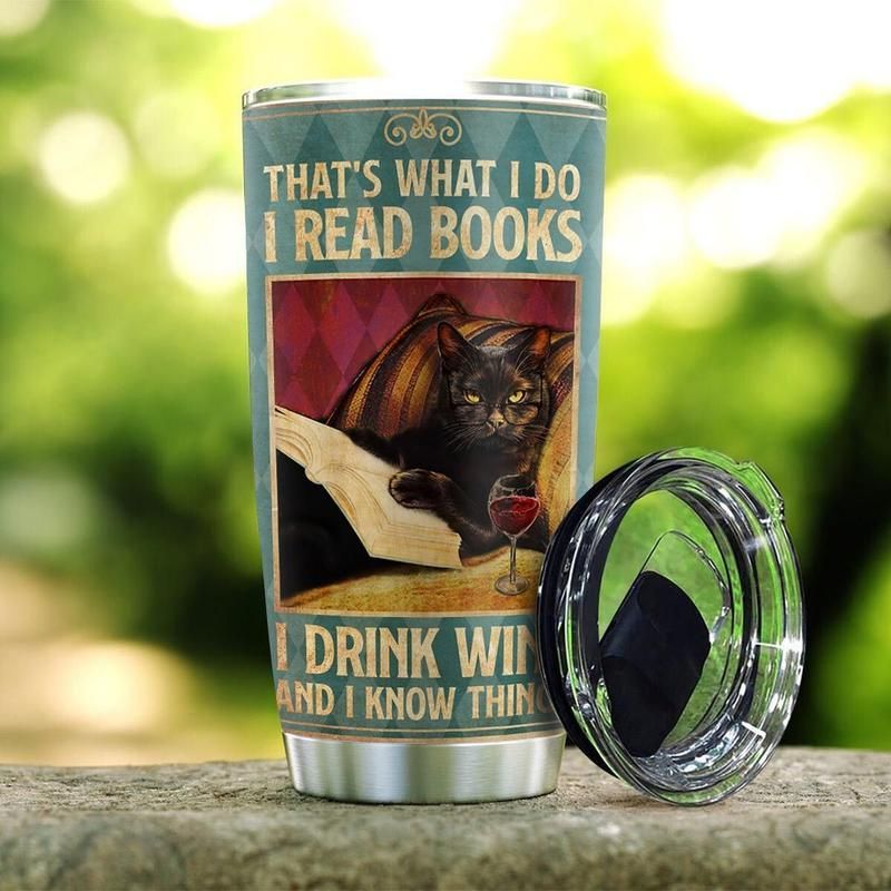 Black Cat Books Stainless Steel Cup Black Cat Books Stainless Steel Cup