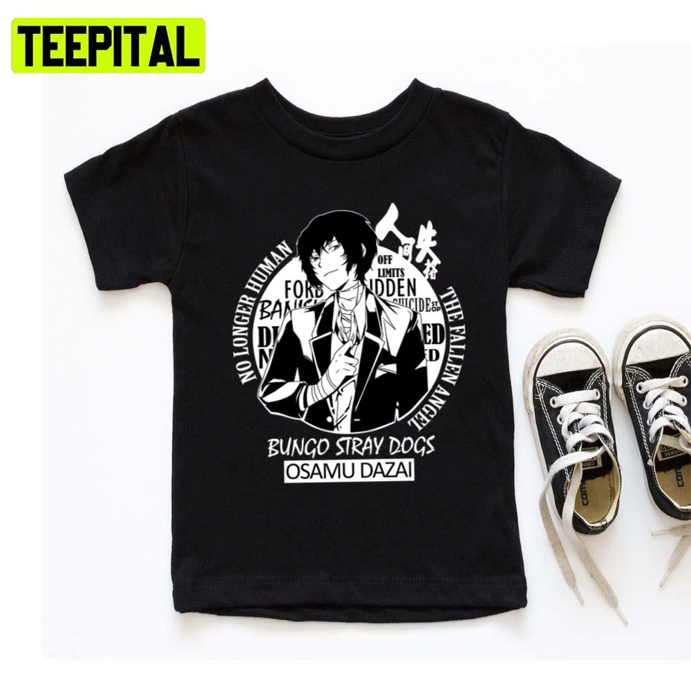 Black Iconic Illustration Osamu Dazai Hoodie Black Iconic Illustration Osamu Dazai Hoodie